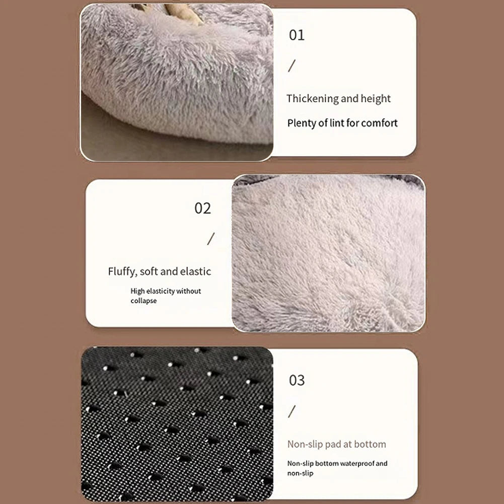 Dog Bed Winter Cat Pet Sofa Cute Shape Comfortable Pet Sleeping Beds For Small Medium Large Soft Fluffy Cushion Dog Bed