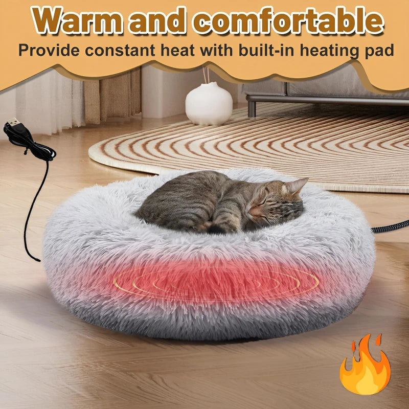 Cozy Heated Pet Bed