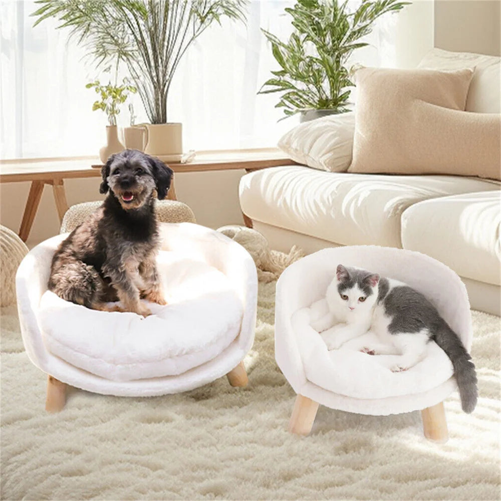 Cozy Elevated Pet Sofa