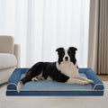 1 extra large sponge dog bed with removable lid, comfortable raised edges, suitable for large cats and dogs, all seasons