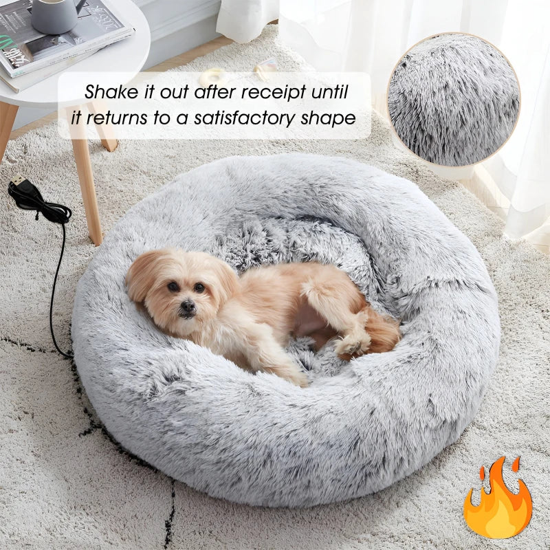 Cozy Heated Pet Bed