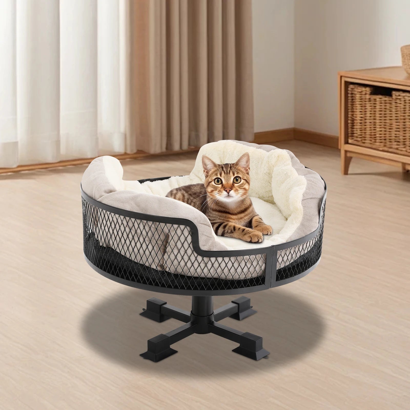 Elevated Cat & Dog Bed - Portable Stainless Steel