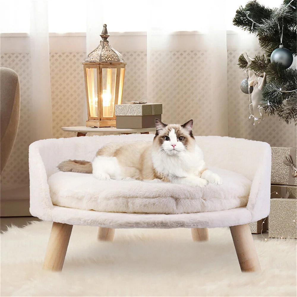 Cozy Elevated Pet Sofa
